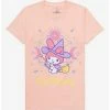Coupon 🔔 My Melody Pastel Witch Boyfriend Fit 👧 Girls T-Shirt 🛒 -Cheap Sanrio Store 19456168 hi