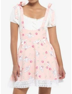 Cheapest ❤️ Cinnamoroll Strawberries Suspender 👗 Skirt 🥰
