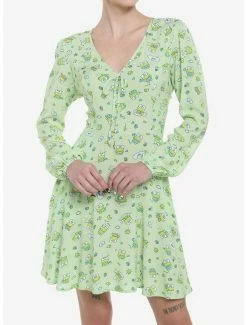 Cheap ๐ Keroppi Long-Sleeve ๐ Dress ๐