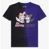 Flash Sale 🎁 My Melody & Kuromi Angel Devil Split Wash Boyfriend Fit 👧 Girls T-Shirt 👏 -Cheap Sanrio Store 19640749 hi
