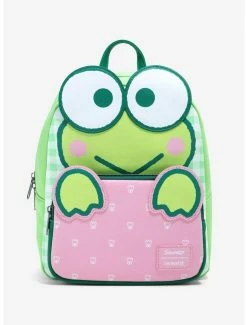 Deals ✨ Loungefly Keroppi 3D Gingham Mini 🎒 Backpack 🔥