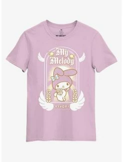 Cheapest ⌛ My Melody Angel Boyfriend Fit 👧 Girls T-Shirt 🎉
