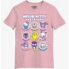 Promo 💯 Hello Kitty And Friends Selfie Boyfriend Fit 👧 Girls T-Shirt Plus Size 🥰