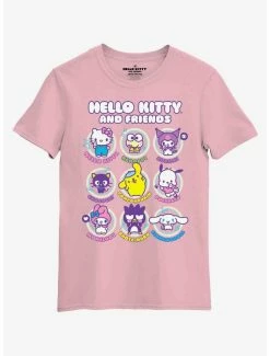 Promo 💯 Hello Kitty And Friends Selfie Boyfriend Fit 👧 Girls T-Shirt Plus Size 🥰