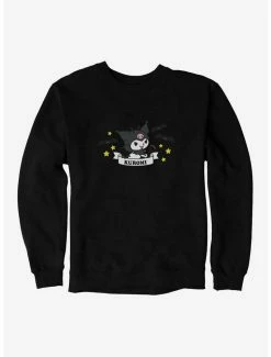 Buy ✨ Kuromi Stars And Bats Sweatshirt 🔥 -Cheap Sanrio Store 20033902 hi