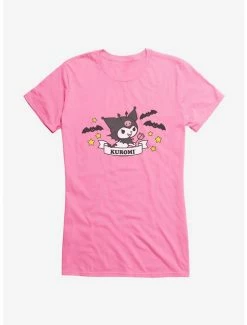 Outlet 👏 Kuromi 🧛 Halloween Stars and Bats 👧 Girls T-Shirt 🥰