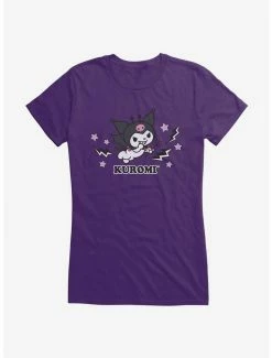 Best Pirce 🌟 Kuromi 🧛 Halloween Flying 👧 Girls T-Shirt 🎁 -Cheap Sanrio Store 20034290 hi