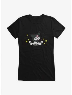 Outlet 👏 Kuromi 🧛 Halloween Stars and Bats 👧 Girls T-Shirt 🥰 -Cheap Sanrio Store 20034346 hi