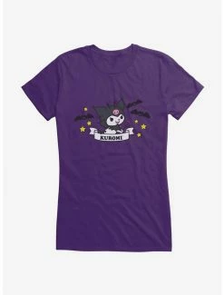 Outlet 👏 Kuromi 🧛 Halloween Stars and Bats 👧 Girls T-Shirt 🥰 -Cheap Sanrio Store 20034353 hi