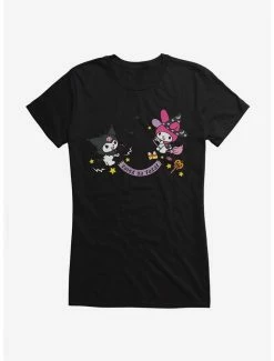 Cheapest 🔥 My Melody And Kuromi 🧛 Halloween All Together 👧 Girls T-Shirt ✔️ -Cheap Sanrio Store 20034367 hi