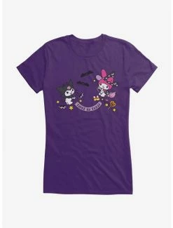 Cheapest 🔥 My Melody And Kuromi 🧛 Halloween All Together 👧 Girls T-Shirt ✔️ -Cheap Sanrio Store 20034374 hi