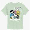 Coupon 🛒 Hello Kitty And Friends Group Boyfriend Fit 👧 Girls T-Shirt ❤️ -Cheap Sanrio Store 20049314 hi