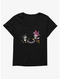 Cheap 🎁 My Melody And Kuromi 💀 Halloween All Together 👧 Girls T-Shirt Plus Size 👏
