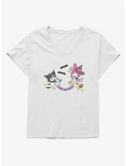 Cheap 🎁 My Melody And Kuromi 💀 Halloween All Together 👧 Girls T-Shirt Plus Size 👏 -Cheap Sanrio Store 20071414 hi