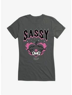 Cheapest 😀 Kuromi Sassy 👧 Girls T-Shirt 👍 -Cheap Sanrio Store 20080243 hi