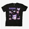 Brand new 🎉 Kuromi Sleepover Boyfriend Fit 👧 Girls T-Shirt 💯 -Cheap Sanrio Store 20104061 hi