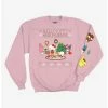 New 😉 Hello Kitty And Friends Pink ❄ Christmas 👧 Girls Sweatshirt 🥰 -Cheap Sanrio Store 20109667 hi