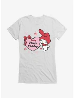 Cheapest 🎉 My Melody Happy Holidays Heart 👧 Girls T-Shirt ⭐