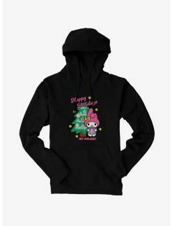 Best deal 🎉 My Melody Happy Holidays 🎄 Christmas Tree Hoodie 🌟 -Cheap Sanrio Store 20256686 hi