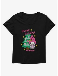 Buy 🧨 My Melody Happy Holidays ❄ Christmas Tree 👧 Girls T-Shirt Plus Size 👏 -Cheap Sanrio Store 20256968 hi 1
