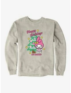 Flash Sale 👏 My Melody Happy Holidays ❄ Christmas Tree Sweatshirt 💯 -Cheap Sanrio Store 20262102 hi 1