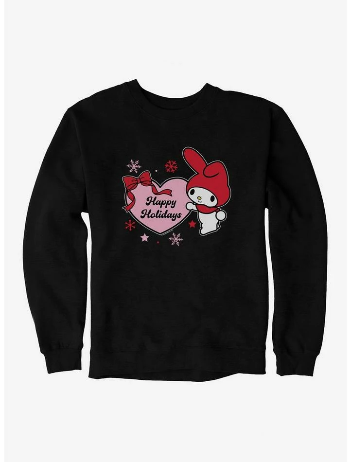 Cheap 🔥 My Melody Happy Holidays Heart Sweatshirt 🔔 4 Cheap 🔥 My Melody Happy Holidays Heart Sweatshirt 🔔 - Image 2
