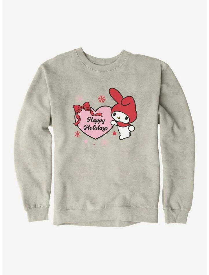 Cheap 🔥 My Melody Happy Holidays Heart Sweatshirt 🔔 5 Cheap 🔥 My Melody Happy Holidays Heart Sweatshirt 🔔 - Image 3