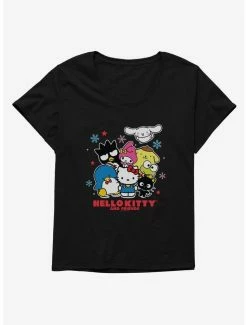 Hot Sale 😍 Hello Kitty and Friends Snowflakes 👧 Girls T-Shirt Plus Size 🥰