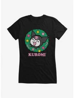 Buy 🎉 Kuromi 🎅 Christmas Wreath 👧 Girls T-Shirt 😍 -Cheap Sanrio Store 20262269 hi