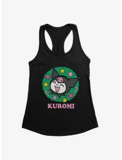 Best Pirce 🥰 Kuromi 🎅 Christmas Wreath 👧 Girls Tank 🛒 -Cheap Sanrio Store 20264557 hi