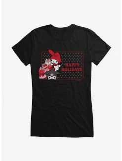 Brand new 👍 My Melody & Kuromi Holiday Presents Ugly 🎅 Christmas 👧 Girls T-Shirt 🤩 -Cheap Sanrio Store 20269339 hi 1