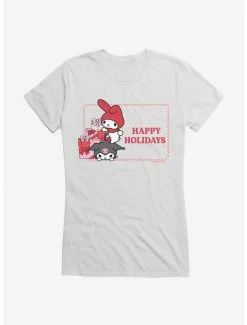 Brand new 👍 My Melody & Kuromi Holiday Presents Ugly 🎅 Christmas 👧 Girls T-Shirt 🤩 -Cheap Sanrio Store 20269346 hi