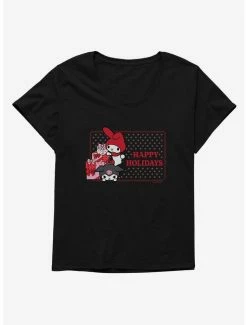 Buy 🔥 My Melody & Kuromi Holiday Presents Ugly 🔔 Christmas 👧 Girls T-Shirt Plus Size 🥰 -Cheap Sanrio Store 20269468 hi