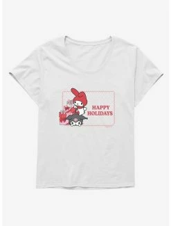 Buy 🔥 My Melody & Kuromi Holiday Presents Ugly 🔔 Christmas 👧 Girls T-Shirt Plus Size 🥰 -Cheap Sanrio Store 20269477 hi 1