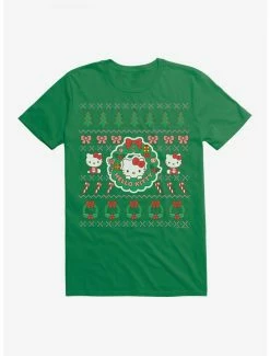 Cheap 🥰 Hello Kitty Ugly ❄ Christmas Pattern T-Shirt 💯 -Cheap Sanrio Store 20293501 hi