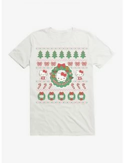 Cheap 🥰 Hello Kitty Ugly ❄ Christmas Pattern T-Shirt 💯